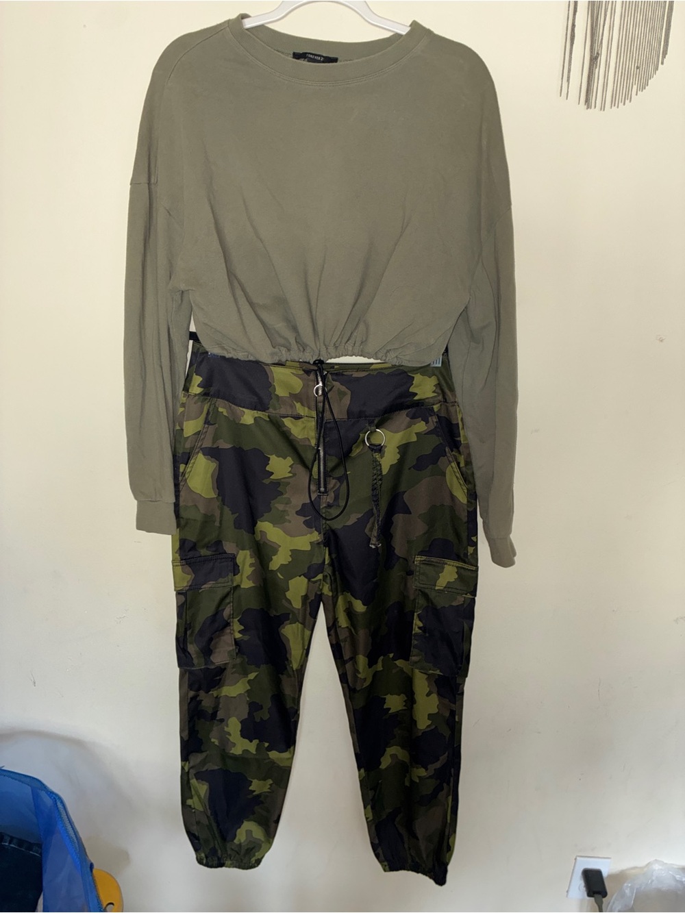 wild fable Olive Green Camo Cargo Joggers